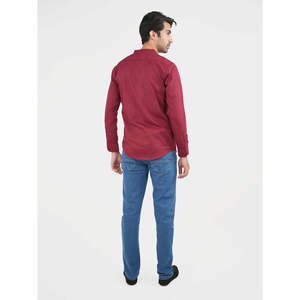 Chemise décontractée pour homme TALTHEA avec logo personnalisé, coupe ajustée, motif floral/à rayures, en popeline de coton, tailles XL 3XL 6XL - Product Image 4