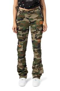 กางเกงคาร์โก้ทรงตรงมี6กระเป๋ากางเกงขาบานสำหรับผู้หญิงแฟชั่นเครื่องแต่งกายแนวสตรีทแบบแฟชั่นสินค้ามาใหม่2025 - Product Image 6