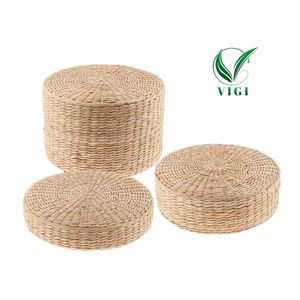 Asiento otomano de jacinto de agua hecho a mano de Vietnam, muebles de sala de estar ecológicos para espacios conscientes para pedidos de volumen - Product Image 2