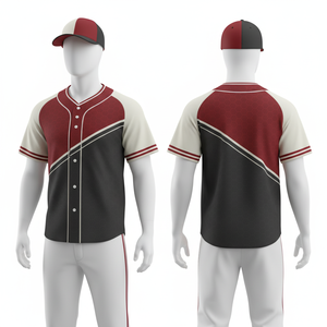 ชุดเบสบอลแบบกำหนดเอง ดีไซน์ระดับพรีเมียม พิมพ์ลายแบบซับลิเมชั่น น้ำหนักเบา สำหรับทีมกีฬา - Product Image 2