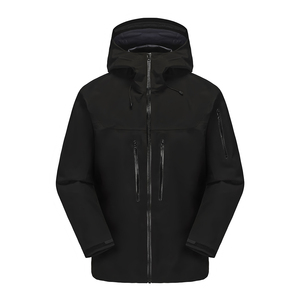 Chaqueta cortavientos unisex de 3 capas dura impermeable con capucha, ropa deportiva con cierre de cremallera para exteriores, impermeable para senderismo, venta al por mayor - Product Image 5