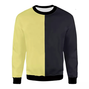 Sweat-shirt à col rond pour homme tendance streetwear automne 2026, personnalisable, patchwork brodé, lavé, chaud, tissé, hiver - Product Image 6