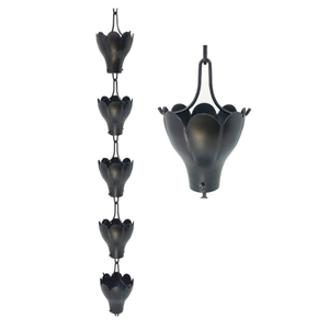 Modern Design <b>Copper</b> Aluminium Stainless Steel Metal Rain Chain Handmade <b>Powder</b> Coated Customizable for Garden & Home Decor - Product Image 2