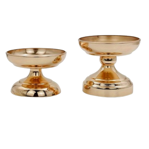 Pot de fleur en or de style moderne, lot de deux organisateurs de mariages et de fêtes, accessoires de décoration intérieure, fournisseur et fabricant de jardinières - Product Image 1