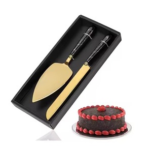 Juego de cuchillos y servidores para pasteles hecho a mano, el mejor juego de corte de pasteles de alta calidad para uso en fiestas de bodas - Product Image 3