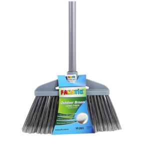 Balai à long manche en fibres douces pour l'extérieur et la terrasse, avec pelle, pour le nettoyage des sols domestiques - Product Image 2