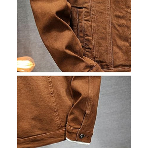 Vestes en jean vintage pour hommes, nouvelle arrivée, vente chaude - Personnalisable, écologique, 100% coton, streetwear léger - Product Image 6