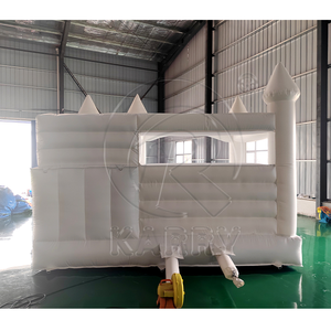 Commercial White <b>Inflatable</b> Bounce House With Slide Outdoor Wedding Bouncy Castle For Party Event - Product Image 1