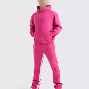 Nouveau design de ensemble de jogging 2 pièces pour hommes pantalon de survêtement évasé et survêtement à capuche ensemble de pantalons de survêtement empilés survêtements personnalisés - Product Image 1