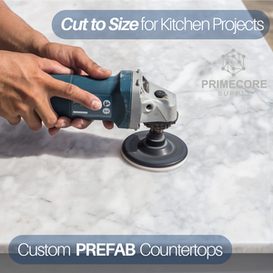 Prime Core Custom Kitchen Bathroom Vanity Tops <b>Artificial</b> <b>Stone</b> Eco-Friendly Non-Toxic Contemporary Carrara Calacata Hotel - Product Image 3