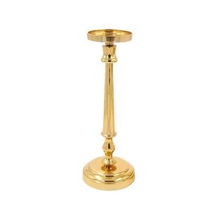 Unique Design Metal <b>Candle</b> <b>Pillar</b> Holder <b>Gold</b> Finished For Home Wedding Christmas Tabletop Lighting Decor Handmade Bulk - Product Image 2