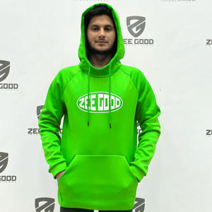 Sudadera con capucha de gran tamaño para hombre de alta calidad 100% algodón ropa de calle de peso pesado bordado personalizado impreso sudaderas con cremallera - Product Image 1