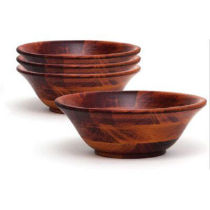 Bol en bois classique segmenté fait à la main, mélange de bois à damier, bol de service unique, décoration de mariage, centre de table de cuisine - Product Image 5