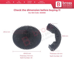 BGE692 VDO ชุดเกียร์ซ่อมมอเตอร์ลิ้นปีกผีเสื้อสำหรับ - Product Image 6