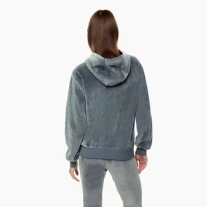 Top Tendance En Gros Femmes Velours Hoodies Anti Empilage Street Wear Respirant Anti Rides Hoodies pour Femme avec Couleur Personnalisée - Product Image 6