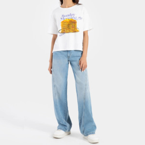 Respirant en gros femme haut été t-shirts personnalisés femmes vêtements t-shirts impression graphique vêtements de rue vêtements pour filles - Product Image 1