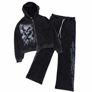 Chándal con Diseño Personalizado, Serigrafía y Pedrería, Diseño Moderno, Tejido Cálido, para Ropa Urbana, Unisex - Product Image 1