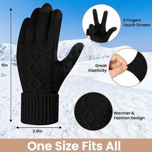 Guantes Antideslizantes de Invierno con Agarre para los Dedos para Deportes al Aire Libre y Actividades de Invierno - Product Image 2