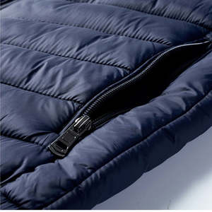 Veste matelassée d'hiver décontractée Bubble Man avec col montant et capuche, rembourrage en coton, vestes pour hommes - Product Image 4