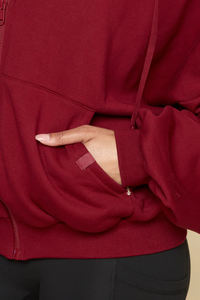 Conjunto Deportivo de Yoga para Mujer, Chaqueta con Capucha y Cremallera con Estampado Personalizado de Moda Otoño Invierno, con Bolsillo Delantero con Logotipo, Pantalones Cortos Holgados - Product Image 2