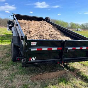 Load Trail 96x14 14K Heavy Duty Commercial and <b>Farm</b> Use Dump <b>Trailer</b> with 18\" Sides Tandem Axle Hydraulic <b>Trailer</b> - Product Image 1