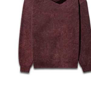 เสื้อฮู้ดดี้ฟอกสีแบบแอซิดวอช คุณภาพสูง ราคาขายส่ง สำหรับผู้ชาย ผ้าหนา ทรงปกติ หรูหรา - Product Image 5