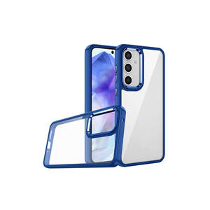 Coque de téléphone en silicone premium TUVA Flora pour Samsung Galaxy A25/A53, coque arrière protectrice souple en bleu avec emballage de vente au détail - Product Image 1