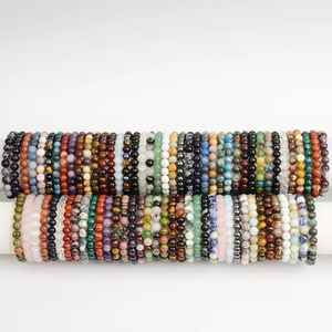 Nueva llegada personalizada al por mayor pulseras de piedras preciosas para hombres y mujeres Unisex pulseras curativas naturales al por mayor OEM ODM - Product Image 6