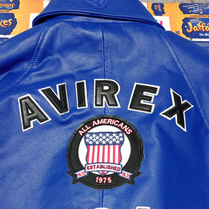 Hot Selling Avirex Winter Cow Skin <b>Leather</b> <b>Jackets</b> with Stand Collar High Street Style Breathable Quick Dry Low Price - Product Image 6