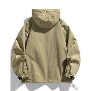 Veste Softshell de haute qualité avec logo personnalisé, vêtements d'extérieur d'automne, veste coupe-vent tendance avec capuche - Product Image 6