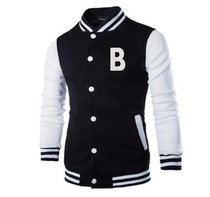 New Letter Printed Polyester Top Fashionable Single Breasted Casual Baseball <b>Jacket</b> Loose Cardigan Couple <b>Jacket</b> - Product Image 3