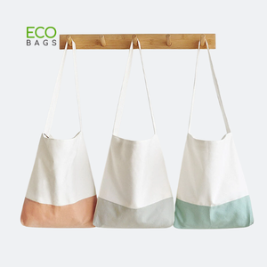 Bolsas reciclado de algodón con estampado personalizado ecológico, cómodas asas de material natural, bolsas de compras inspiradas en la naturaleza para - Product Image 5