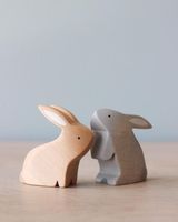 Figurines d'oiseaux en bois faites à la main ensemble de 3 sculptures d'animaux décoratifs ornements d'oiseaux en bois rustiques pièce maîtresse en bois minimaliste