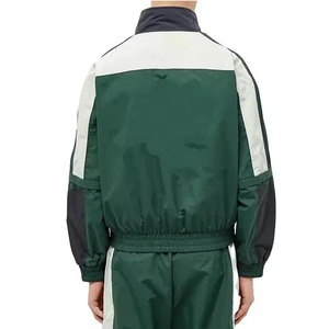 ชุดวอร์มและเสื้อมีฮู้ดสำหรับผู้ชายชุดวิ่งแจ็กเก็ตแบบมีซิปปักบล็อกสีไนลอนเสื้อกันลมออกแบบได้ตามต้องการ - Product Image 4