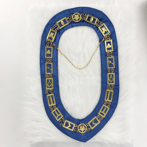 Ensemble de regalia maçonniques fabriqué sur mesure, tablier et collier brodés à la main, qualité supérieure du Pakistan, personnalisable - Product Image 1