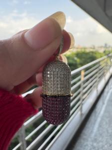 Pendentif personnalisé en argent S925 Moissanite glacé plaqué or pour le rappeur Hip Hop bijoux cubains - Product Image 6