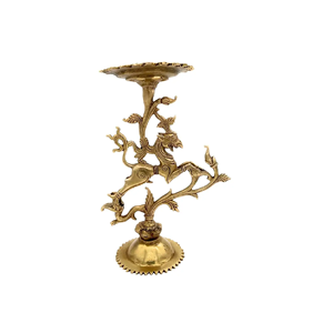 Support de bougie en laiton pour mariage de luxe, décoration de table d'hôtel, porte-bougie élégant - Product Image 4
