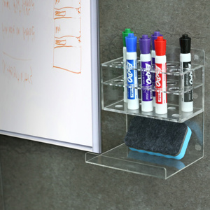 Porta Pennarelli Cancellabili a Parete con 10 Scomparti in Plastica con Gomma Organizzatore Moderno per Ufficio <span class=keywords><strong>Casa</strong></span> e Scuola - Product Image 5