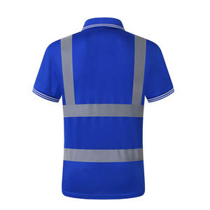 <b>Men</b> Safety Clothing High Visibility Polo T <b>Shirt</b> High Visibility Reflective Safety Contrast <b>Short</b> <b>Sleeve</b> Safety Polo T-<b>shirts</b> - Product Image 2