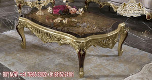 Muebles de Comedor de Estilo Barroco Francés Real, Muebles de Comedor Clásicos Tallados a Mano, Juego de Comedor con Doble Tallado - Product Image 2