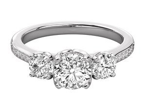 Anillo de Diamante Cultivado en Laboratorio con Certificación IGI, CVD HPHT, Oro Sólido de 14k, Corte Brillante Redondo, Anillo de Compromiso Clásico para Mujer - Product Image 4