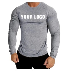Camiseta de Compresión de Manga Larga para Hombre, Secado Rápido, Tejido de Poliéster/Nailon de 180g para Surf, Entrenamiento de BJJ y MMA - Product Image 1