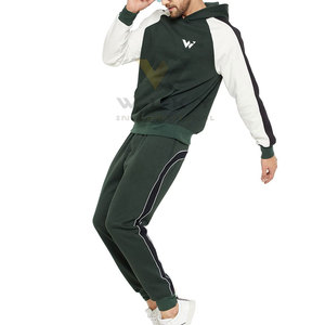 Chándal de talla grande de algodón y poliéster hecho de la mejor calidad, conjunto de dos piezas, chándal en blanco a la venta - Product Image 2