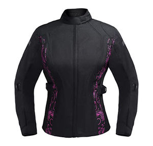 Chaqueta de motociclista de carreras para mujer aprobada por la CE, textil Cordura impermeable con poliéster extraíble a prueba de viento, OEM disponible - Product Image 5
