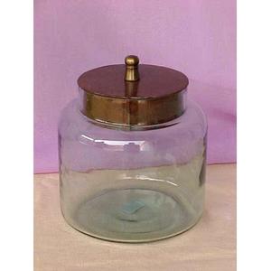 Jarra de vidrio para dulces con tapa de Metal - Product Image 1