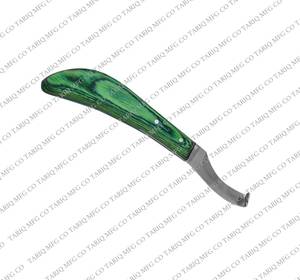 Cuchillo de pezuña de hoja curvada Cuchillo de recorte de pezuña de caballo de acero inoxidable por TARIQ MFG CO CE ISO EU - Product Image 3
