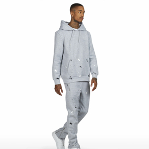 2025 Custom OEM Men's High Quality 340gsm Winter Plus Size Tracksuit Hip Hop Heavyweight Boxy <b>Hoodie</b> <b>Plain</b> Screen Printing Logo - Product Image 5