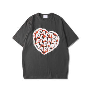 Fabricante Streetwear Leisure Fit 3D Puff Print Heat Camiseta con logotipo Patrón personalizado Camiseta para hombres - Product Image 1