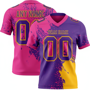 Camiseta Deportiva Personalizada de Manga Corta Estilo Fútbol Americano, Uniforme de Equipo Personalizado para Hombres, Jóvenes y Adultos - Product Image 6