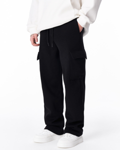 OEM 2024 pantalones de Jogger de algodón pesado de alta calidad para hombre tendencia de bolsillo lateral Premium básico oferta al por mayor con impresión personalizada - Product Image 2